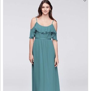 Teal Blue Davids Bridal Dress